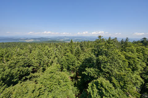 Gemeinde Sonnenwald Landkreis Freyung-Grafenau Brotjacklriegel Aussicht (Dirschl Johann) Deutschland FRG